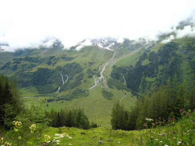 That's even a little snow there at the top of that stream