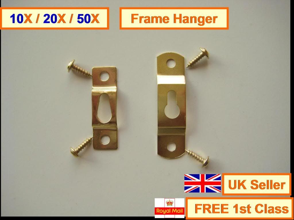 Super Cheap 10X/20X/50X picture frame hangers with Screws fixings