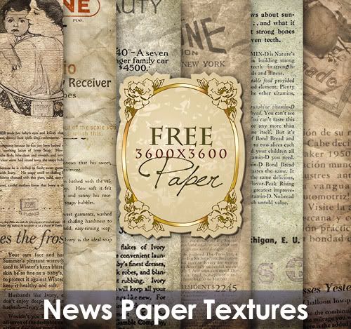 Old newspaper textures