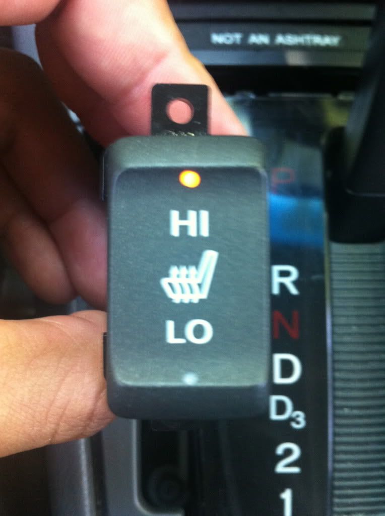 DIY Heated seats switch light out, Hi Lo Drive Accord Honda Forums