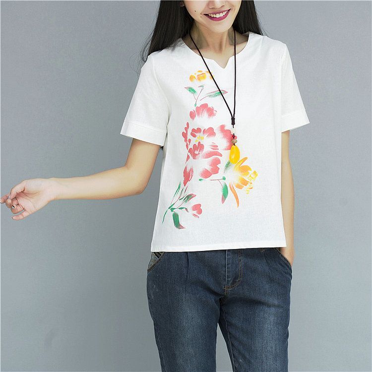 B24316 Flower Sold Casual Top 121 000 Softaya b24316 flower sold casual top 121 000 softaya