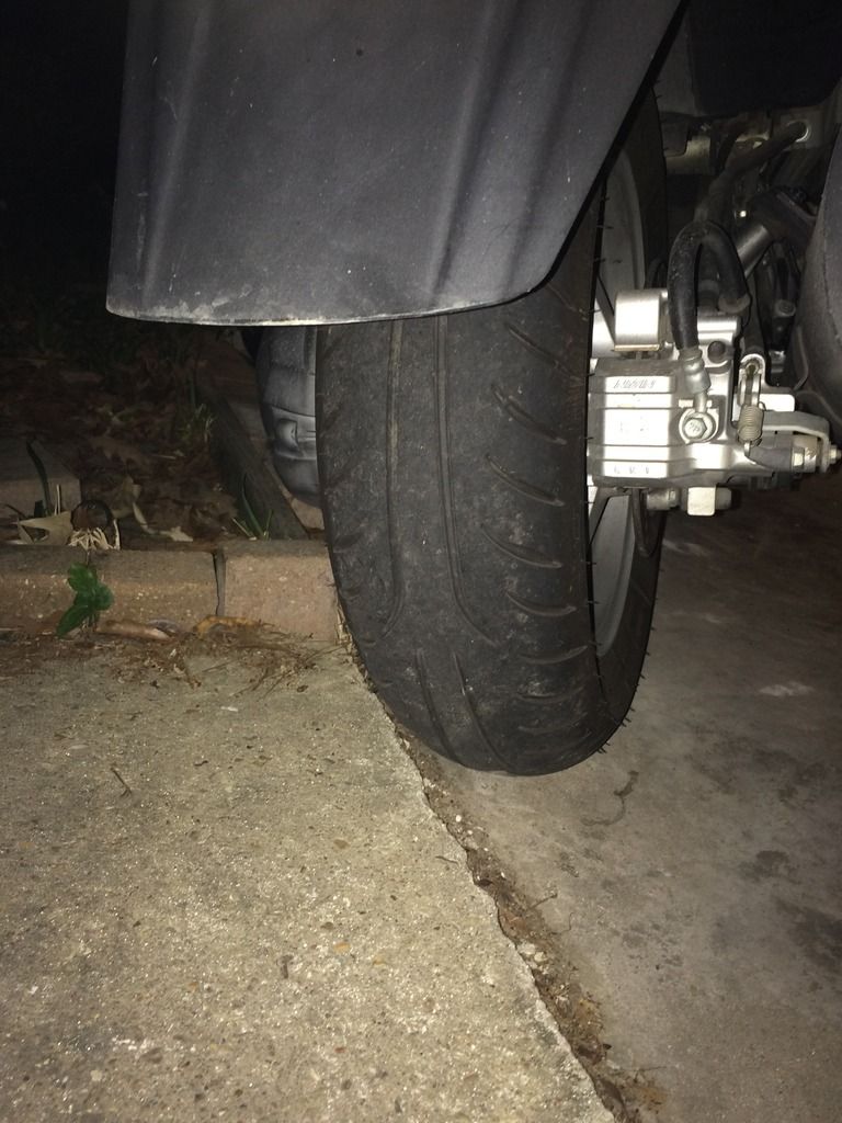 Front Tire Installed Backwards Suzuki Burgman USA Forum