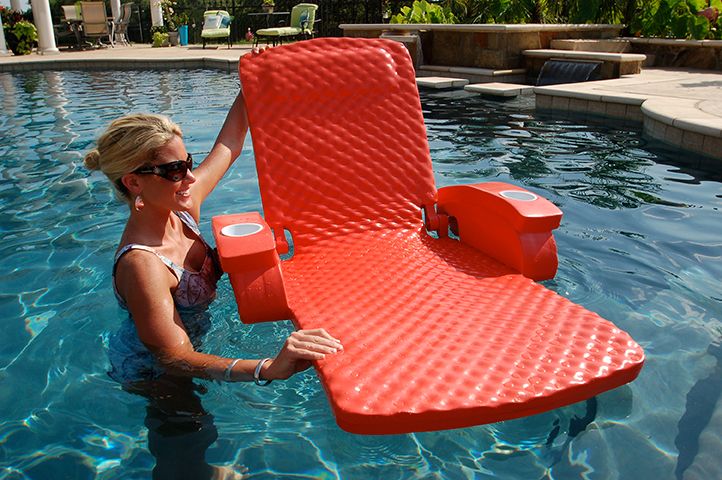 super soft adjustable recliner pool lounger