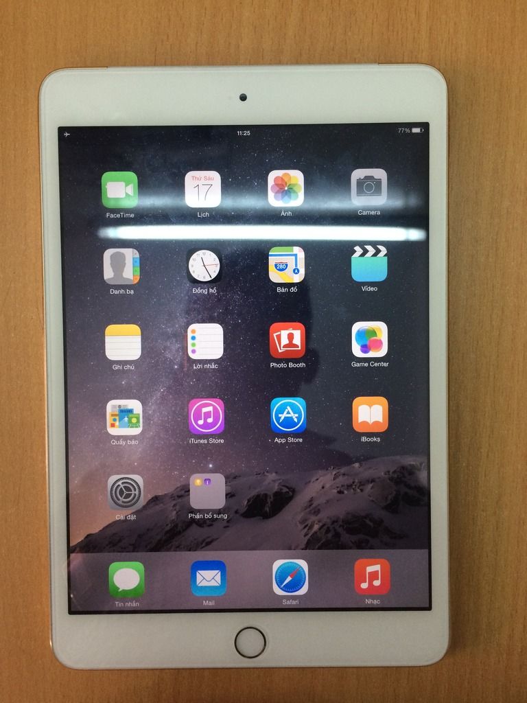 Cần bán ipad mini 3, 128G, 4G, Gold - 2