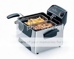   Kitchen Chef Traditional Dual 2 Two Basket Stainless Deep Fryer  