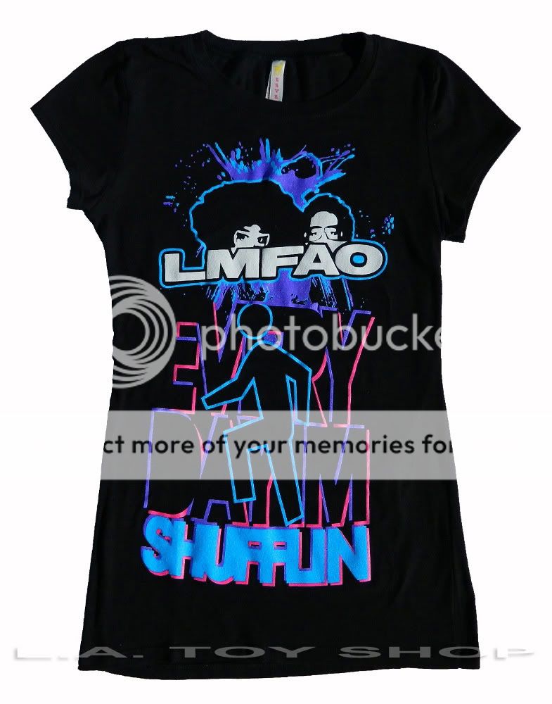 EVERYDAY IM SHUFFLIN T SHIRT S M L XL SHUFFLING LMFAO PARTY ROCK WOMEN 