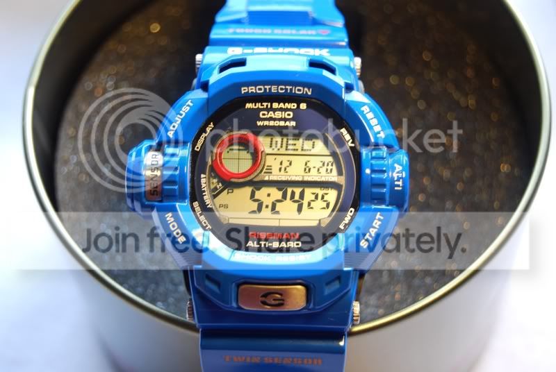 [Erledigt] - Casio G-Shock GW9200 RISEMAN - BLUE + BLACK!!! LIKE NEW!!!