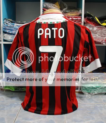 2012 AC MILAN home PATO, IBRAHIMOVIC, MALDINI, T.SILVA, ROBINHO, NESTA 