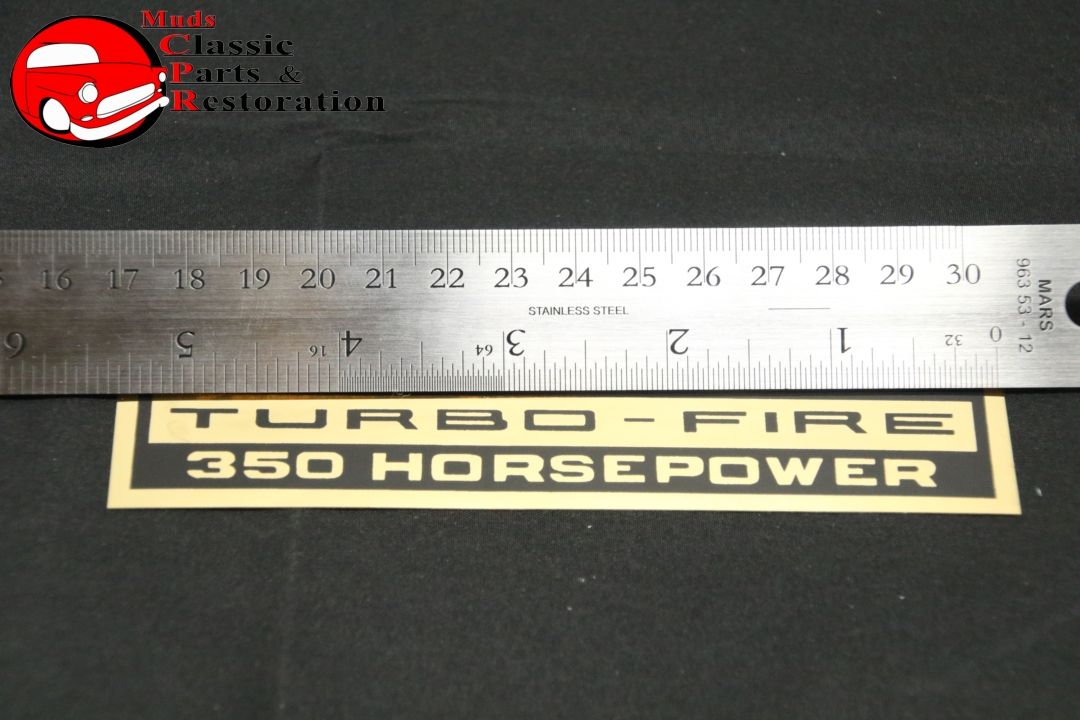 Camaro Nova Impala Chevelle 327 Turbo Fire 350 Hp Valve Cover Decals