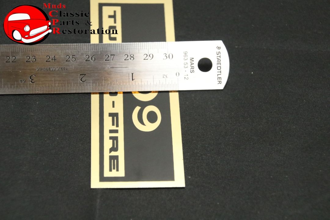 Camaro Nova Impala Chevelle 409 Turbo Fire Valve Cover Decals Pair