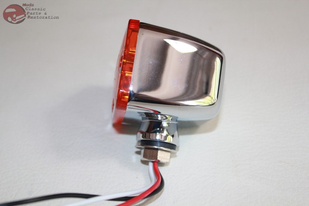 Medium Led Amber Rod Light Park Turn Signal Blinker Hot Rat Street