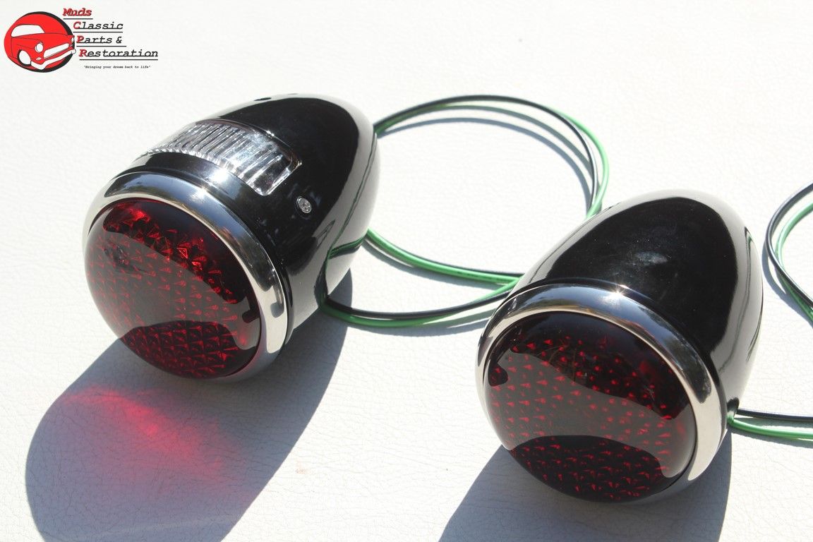 1937 Ford Passenger Car Rear Tail Light Lamp Housing Assemblies Right