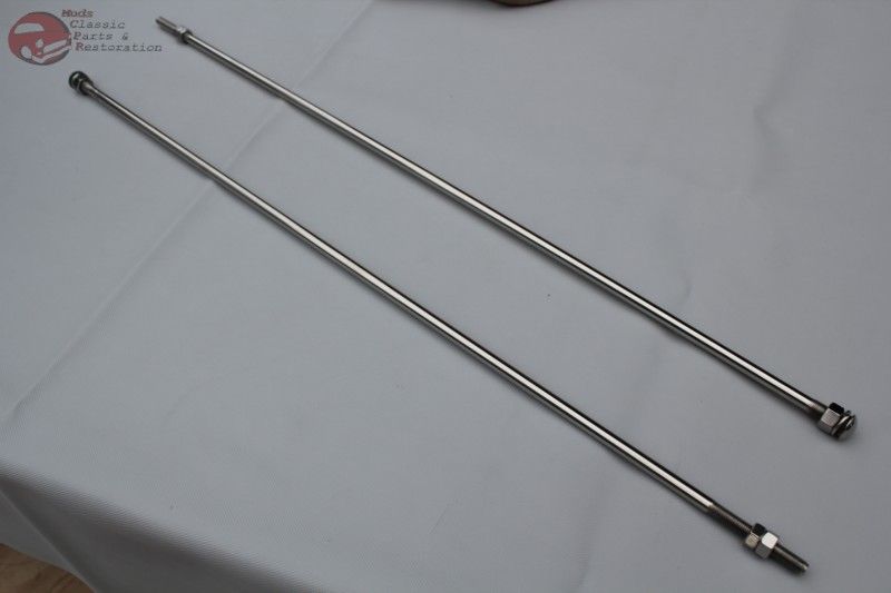 28-31 Ford Model A Stainless Radiator Support Rod Set 1 Pair w Washers ...